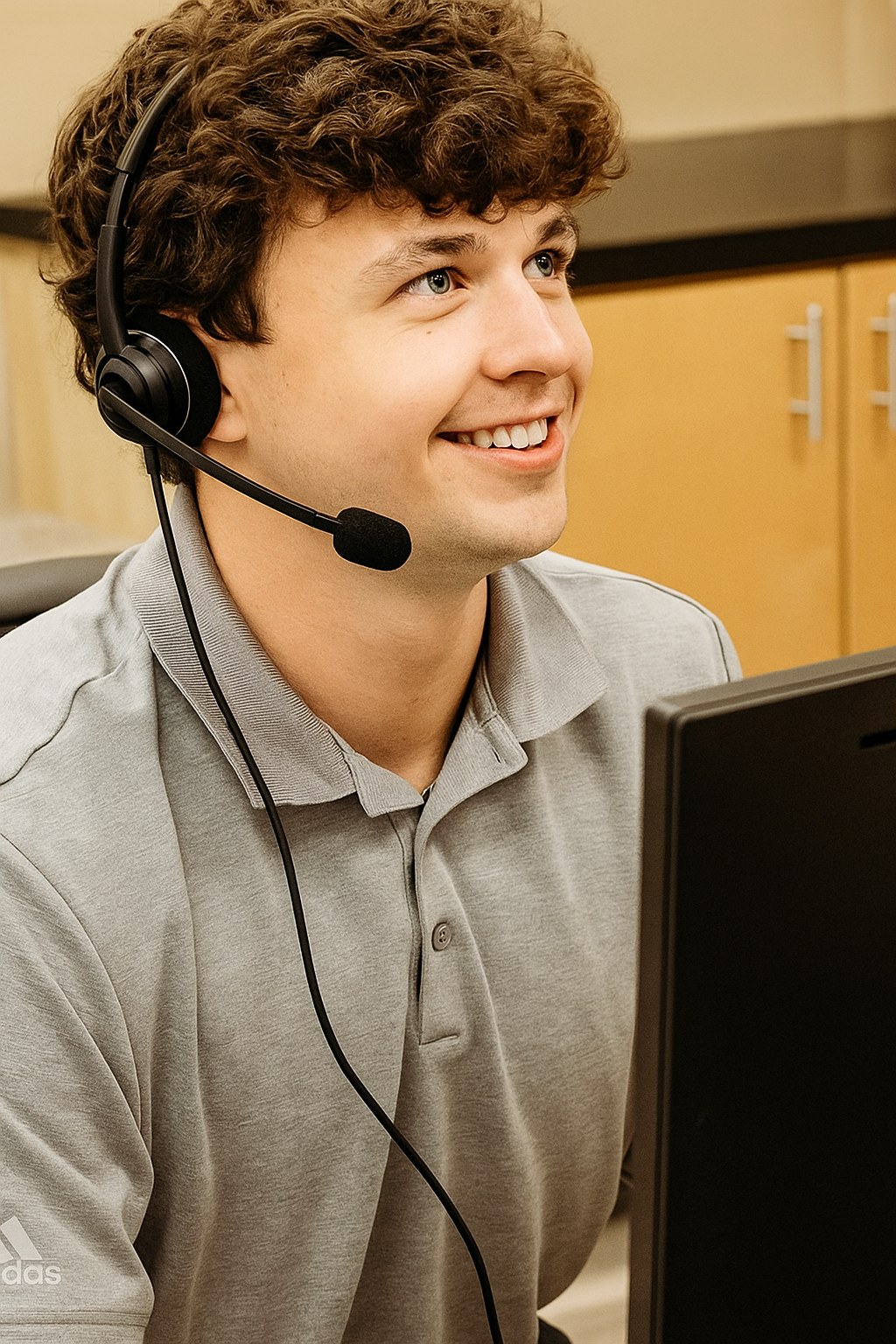 A Gateway logistics expert on the phone with a customer
